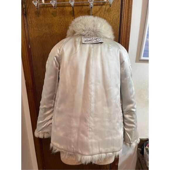 Mano Swartz Silver Fox Fur Coat Size Medium - Picture 6 of 12